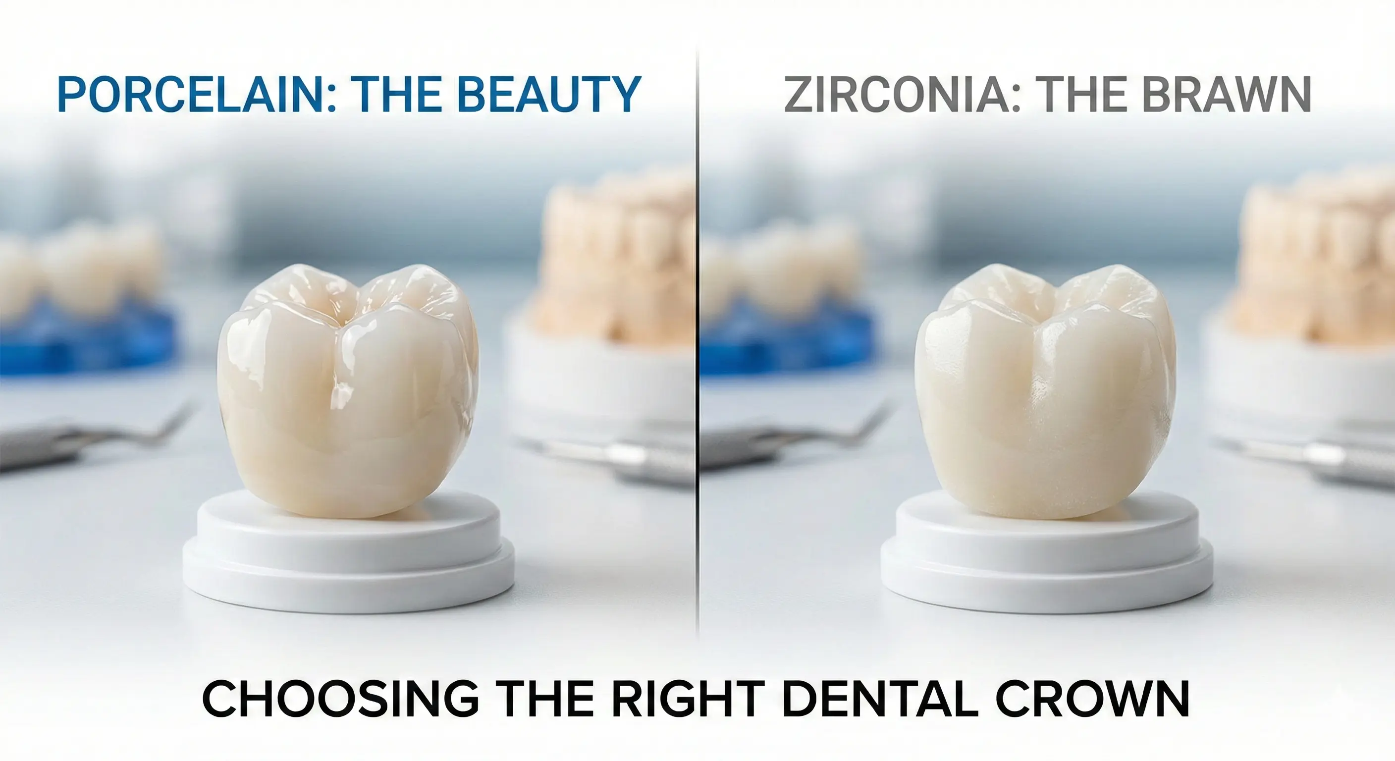 Zirconia and Porcelain