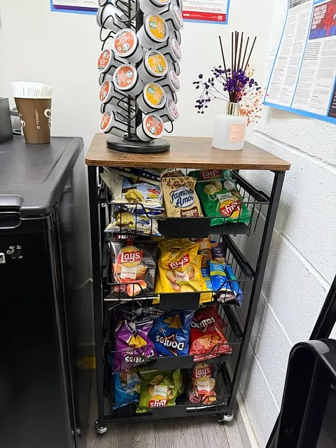 Snack and coffee station