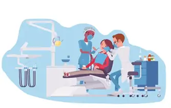 Bilingual dental assistant supporting treatment procedure at Happy Light Dental, Hawthorne, CA