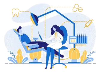 Professional dental cleaning and prophylaxis at Happy Light Dental