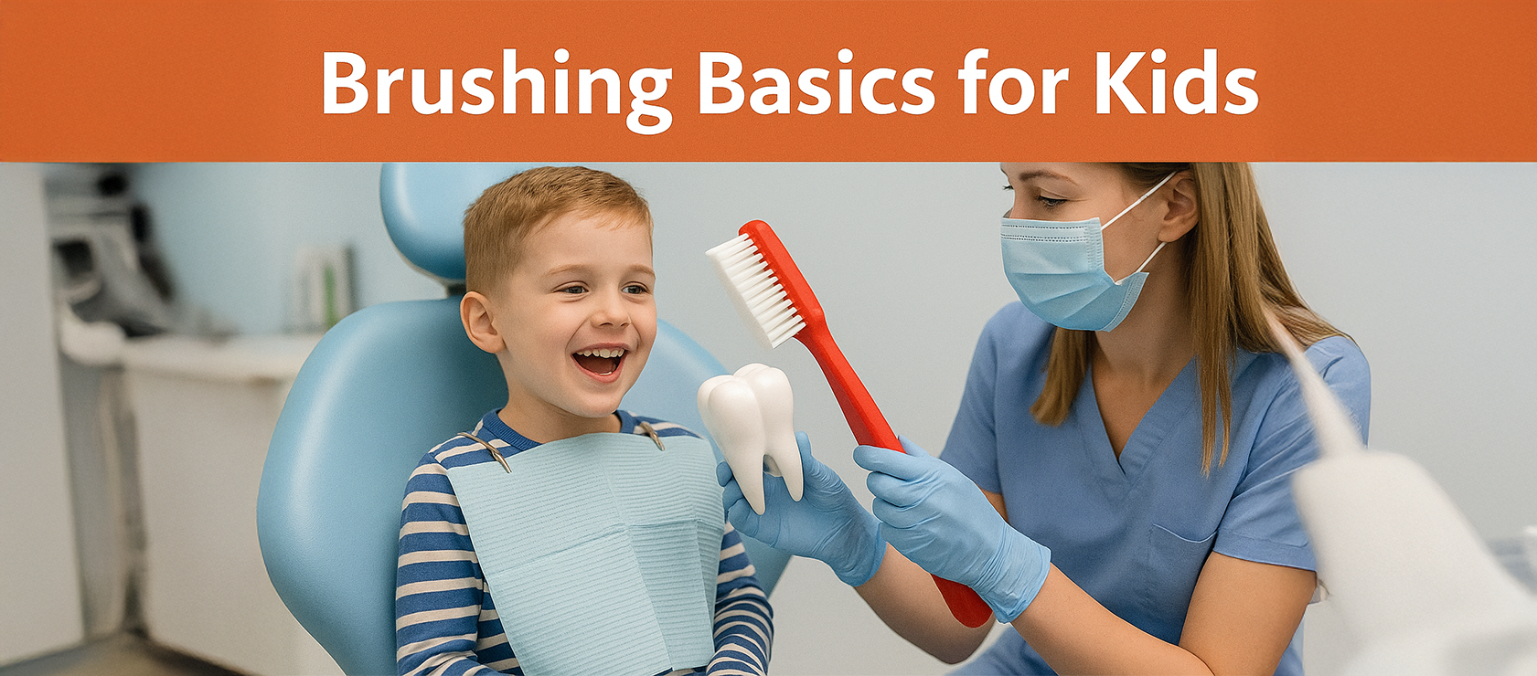 Brush child teeth in Happy Light Dental, Hawthorne CA, 90250